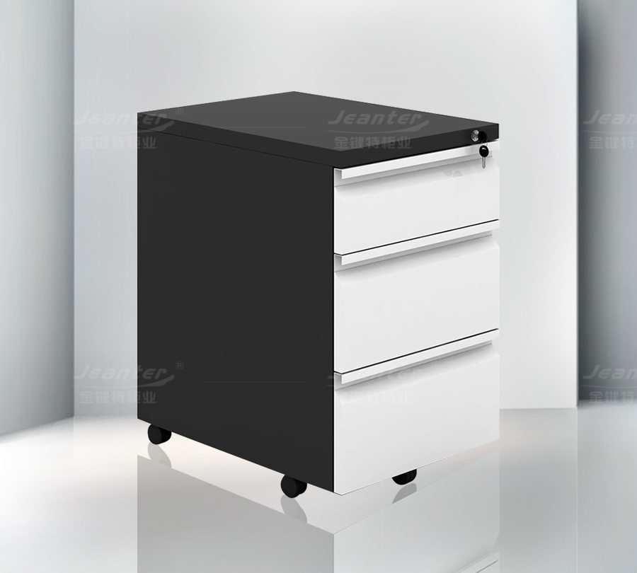 折疊拉手三抽活動柜