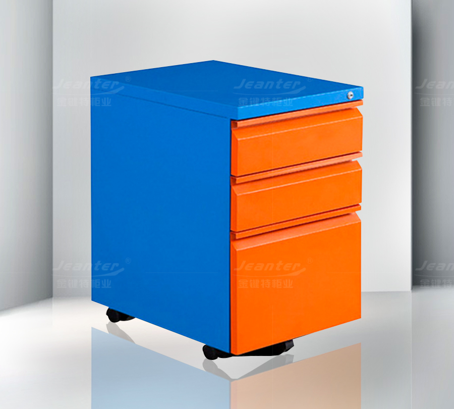 折疊拉手三抽活動柜